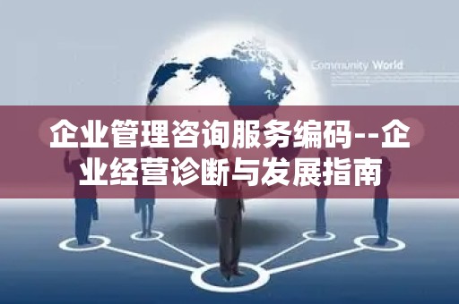 企业管理咨询服务编码--企业经营诊断与发展指南