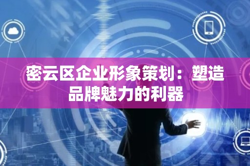 密云区企业形象策划：塑造品牌魅力的利器