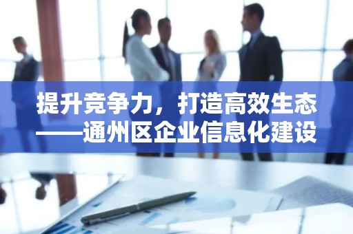 提升竞争力，打造高效生态——通州区企业信息化建设