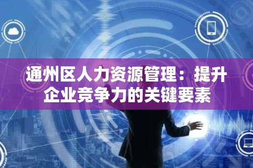 通州区人力资源管理：提升企业竞争力的关键要素