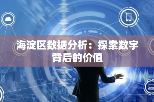 海淀区数据分析：探索数字背后的价值