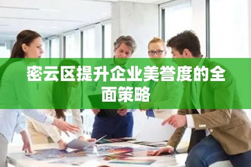 密云区提升企业美誉度的全面策略