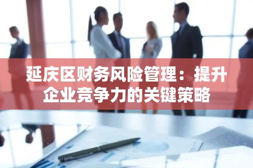 延庆区财务风险管理：提升企业竞争力的关键策略