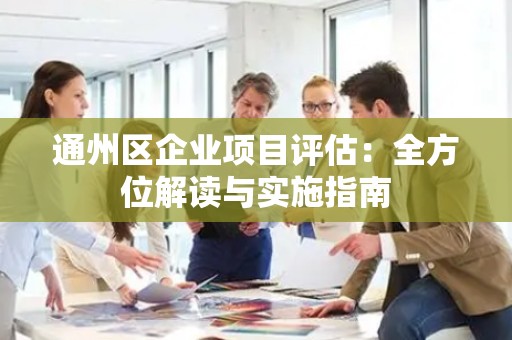 通州区企业项目评估：全方位解读与实施指南