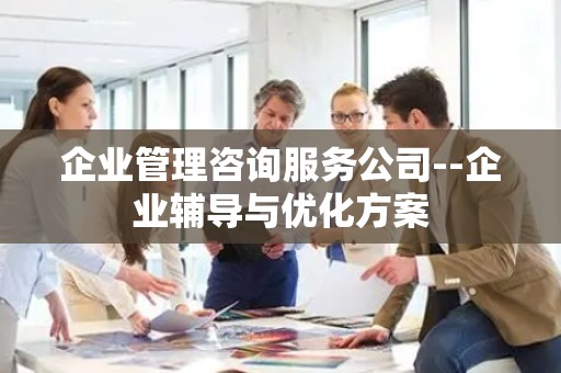 企业管理咨询服务公司--企业辅导与优化方案