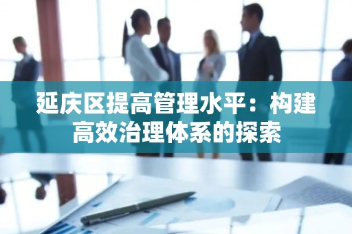 延庆区提高管理水平：构建高效治理体系的探索